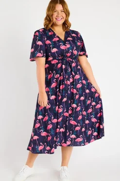 Lorraine Designs Casual Dresses | Fit & Flare Dresses*Marley OG Flamingo Dress