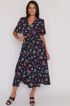 Lorraine Designs Casual Dresses | Midi Dresses*Marley Paisley Hearts Dress
