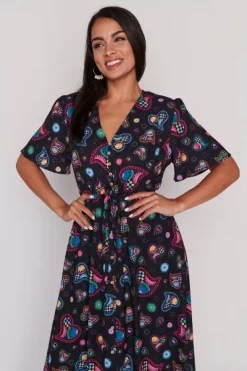 Lorraine Designs Casual Dresses | Midi Dresses*Marley Paisley Hearts Dress