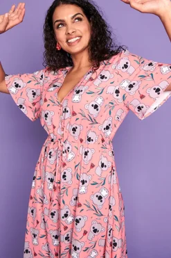 Lorraine Designs Fit & Flare Dresses | Casual Dresses*Marley Pink Koala Dress