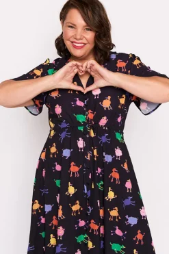 Lorraine Designs Casual Dresses | Fit & Flare Dresses*Marley Poodles Dress