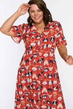Lorraine Designs Casual Dresses | Fit & Flare Dresses*Marley Puppy Christmas Dress