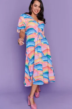 Lorraine Designs Casual Dresses | Fit & Flare Dresses*Marley Rainbowscape Dress