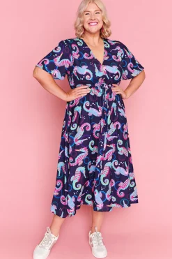 Lorraine Designs Casual Dresses | Fit & Flare Dresses*Marley Seahorses Dress
