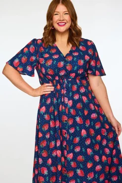 Lorraine Designs Casual Dresses | Fit & Flare Dresses*Marley Strawberry Patch Dress