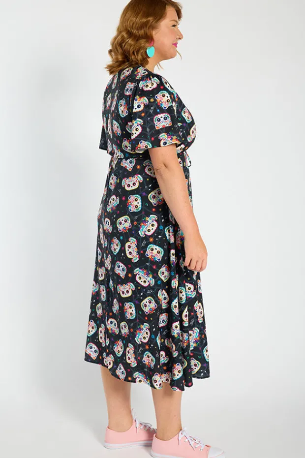 Lorraine Designs Casual Dresses | Fit & Flare Dresses*Marley Sugar Skull Pets Dress