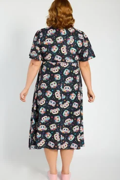 Lorraine Designs Casual Dresses | Fit & Flare Dresses*Marley Sugar Skull Pets Dress
