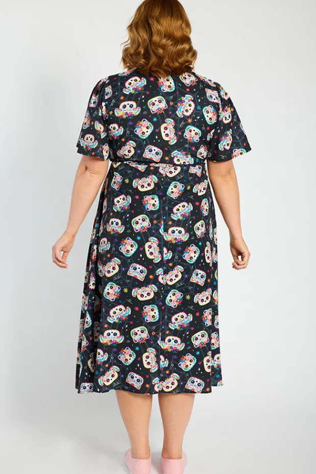 Lorraine Designs Casual Dresses | Fit & Flare Dresses*Marley Sugar Skull Pets Dress