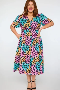 Lorraine Designs Casual Dresses | Fit & Flare Dresses*Marley Trio Cheetah Dress