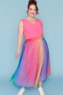 Lorraine Designs Skirts*Marseille Rainbow Skirt