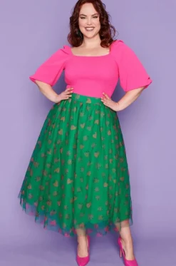 Lorraine Designs Skirts*Marseille Strawberry Patch Skirt