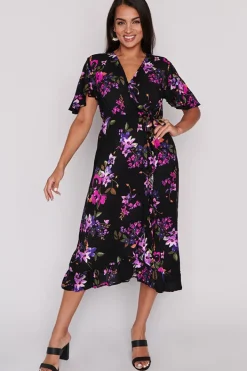 Little Party Dress Fit & Flare Dresses | Midi Dresses*Mason Night Flower Dress