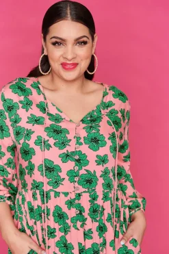 Lorraine Designs Casual Dresses | Shift Dresses*Maxima Pink Floral Dress