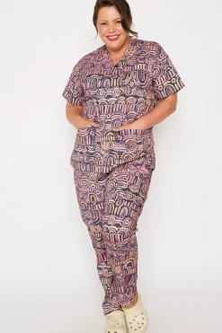 YD International Tops*Meredith Maramayart Scrub Top