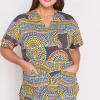 YD International Tops*Meredith Next To You Scrub Top