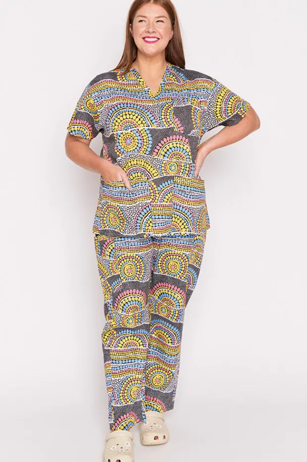 YD International Tops*Meredith Next To You Scrub Top