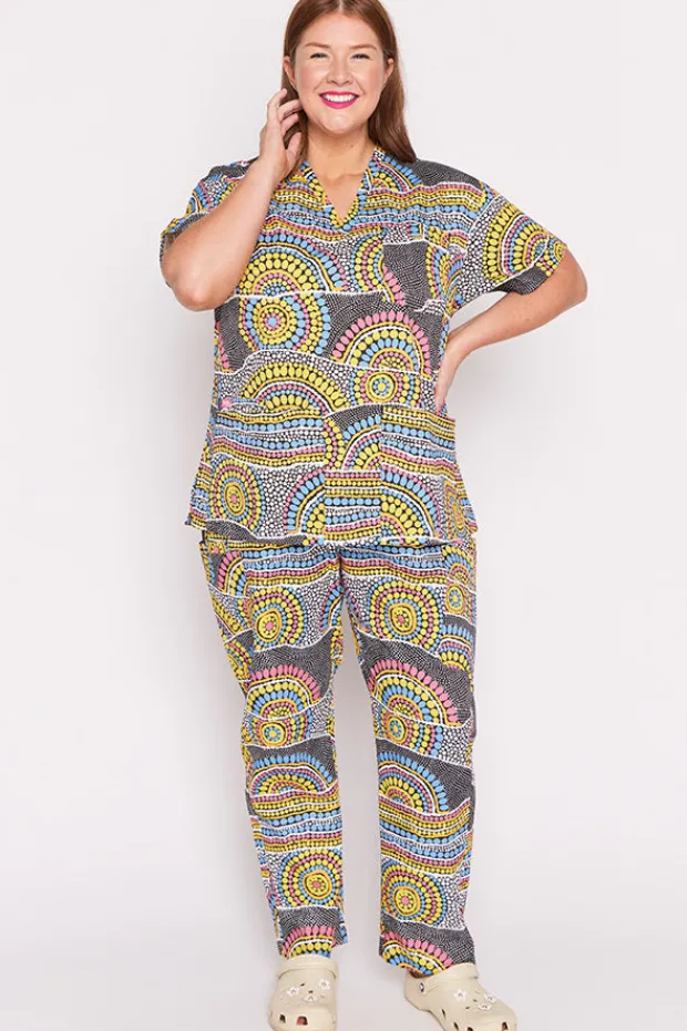 YD International Tops*Meredith Next To You Scrub Top