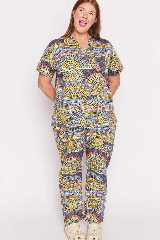 YD International Tops*Meredith Next To You Scrub Top