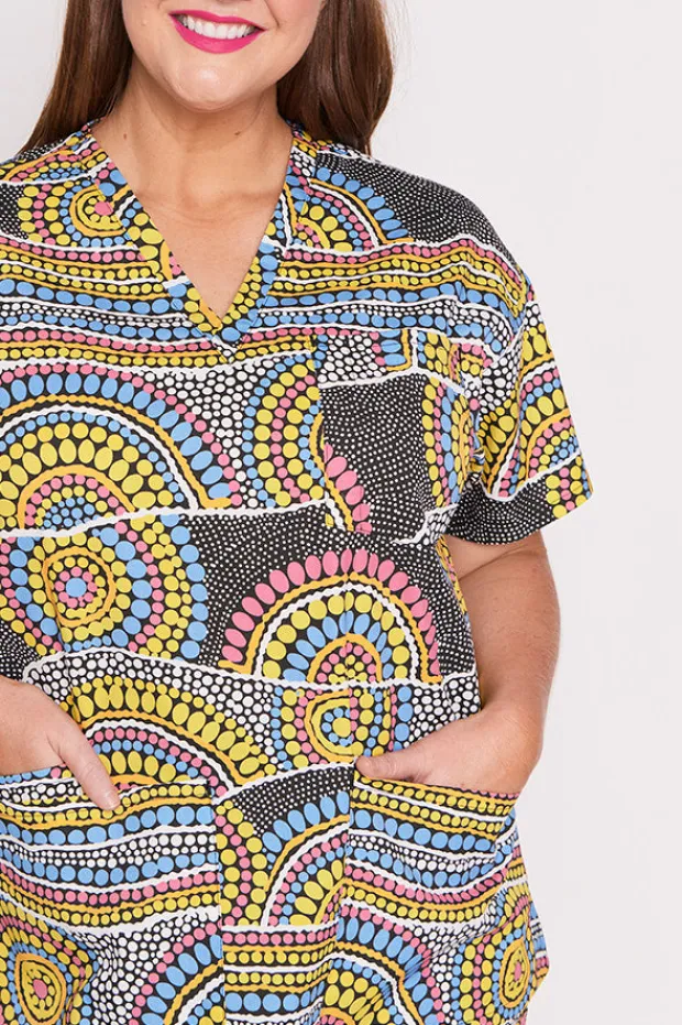 YD International Tops*Meredith Next To You Scrub Top
