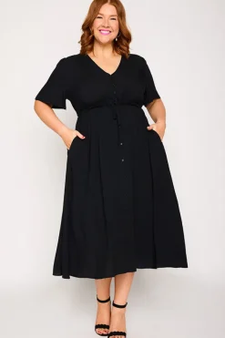 Lorraine Designs Casual Dresses | Fit & Flare Dresses*Michelle Black Dress