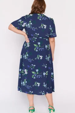 YD International Fit & Flare Dresses | Midi Dresses*Michelle Blue Blossom Dress