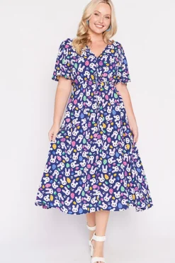 Lorraine Designs Fit & Flare Dresses | Midi Dresses*Michelle Bunny Trail Easter Dress