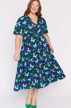 Lorraine Designs Fit & Flare Dresses | Midi Dresses*Michelle Butterfly Aura Dress