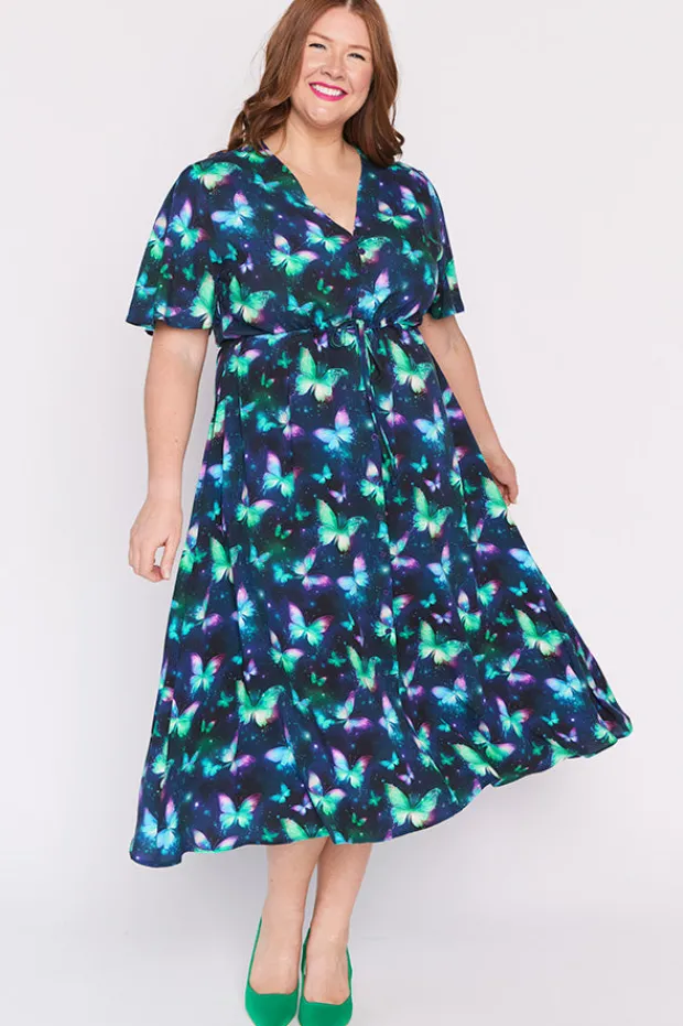 Lorraine Designs Fit & Flare Dresses | Midi Dresses*Michelle Butterfly Aura Dress
