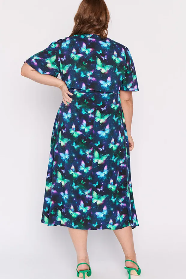 Lorraine Designs Fit & Flare Dresses | Midi Dresses*Michelle Butterfly Aura Dress