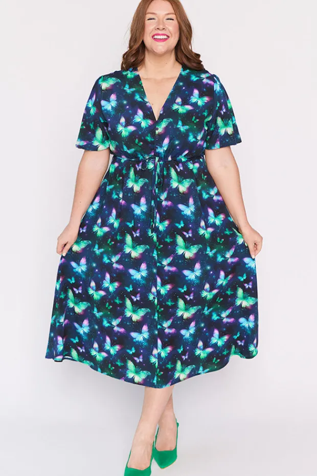 Lorraine Designs Fit & Flare Dresses | Midi Dresses*Michelle Butterfly Aura Dress