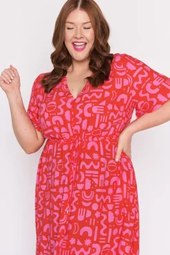 YD International Fit & Flare Dresses | Midi Dresses*Michelle Candy Apple Dress