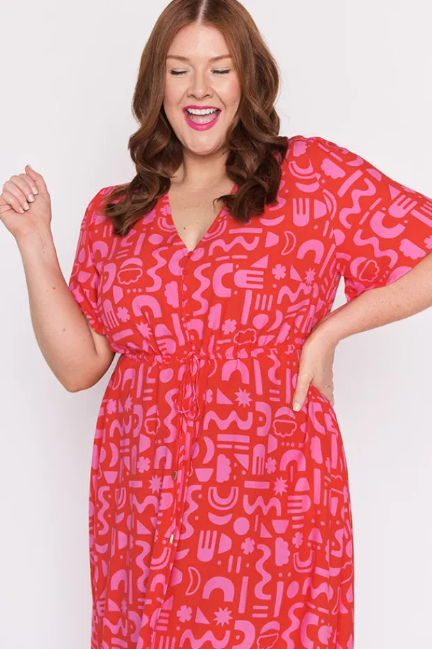 YD International Fit & Flare Dresses | Midi Dresses*Michelle Candy Apple Dress
