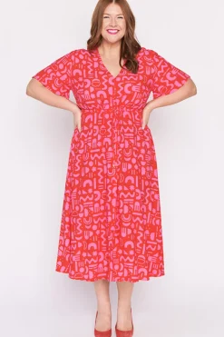 YD International Fit & Flare Dresses | Midi Dresses*Michelle Candy Apple Dress