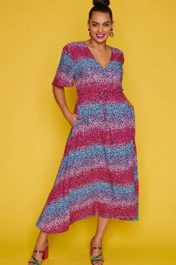 Lorraine Designs Casual Dresses | Fit & Flare Dresses*Michelle Candy Leopard Dress*
