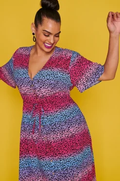 Lorraine Designs Casual Dresses | Fit & Flare Dresses*Michelle Candy Leopard Dress*