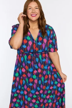 Lorraine Designs Casual Dresses | Fit & Flare Dresses*Michelle Christmas Ornaments Dress