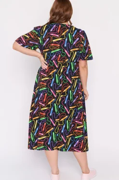 Lorraine Designs Fit & Flare Dresses | Midi Dresses*Michelle Crazy Crayons Dress