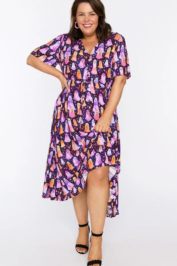 YD International Fit & Flare Dresses | Midi Dresses*Michelle Happy Ghosts Dress