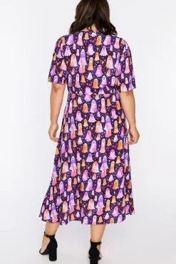 YD International Fit & Flare Dresses | Midi Dresses*Michelle Happy Ghosts Dress