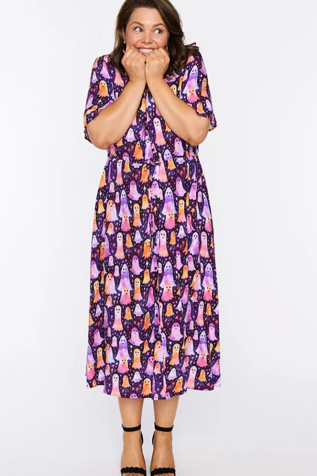 YD International Fit & Flare Dresses | Midi Dresses*Michelle Happy Ghosts Dress
