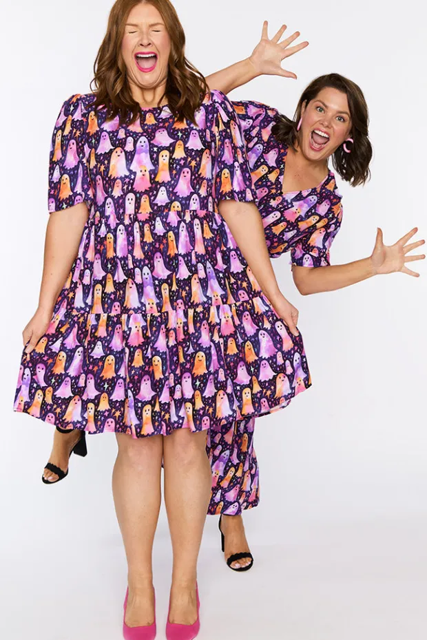 YD International Fit & Flare Dresses | Midi Dresses*Michelle Happy Ghosts Dress