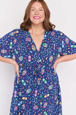 Lorraine Designs Fit & Flare Dresses | Midi Dresses*Michelle Happy Health Dress