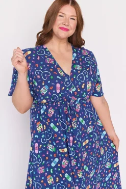 Lorraine Designs Fit & Flare Dresses | Midi Dresses*Michelle Happy Health Dress