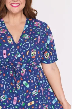 Lorraine Designs Fit & Flare Dresses | Midi Dresses*Michelle Happy Health Dress