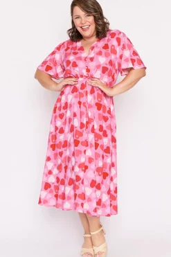 Lorraine Designs Fit & Flare Dresses | Midi Dresses*Michelle My Heart Dress