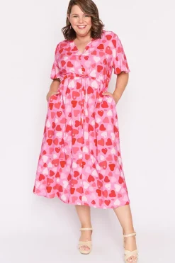 Lorraine Designs Fit & Flare Dresses | Midi Dresses*Michelle My Heart Dress