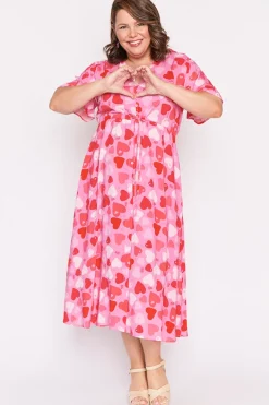 Lorraine Designs Fit & Flare Dresses | Midi Dresses*Michelle My Heart Dress