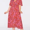 YD International Fit & Flare Dresses | Midi Dresses*Michelle Pink Scarlet Dress