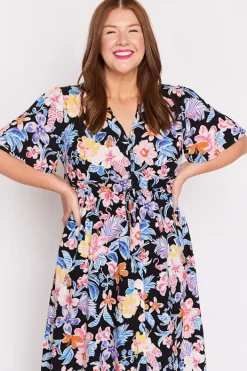Lorraine Designs Fit & Flare Dresses | Midi Dresses*Michelle Playful Paradise Dress