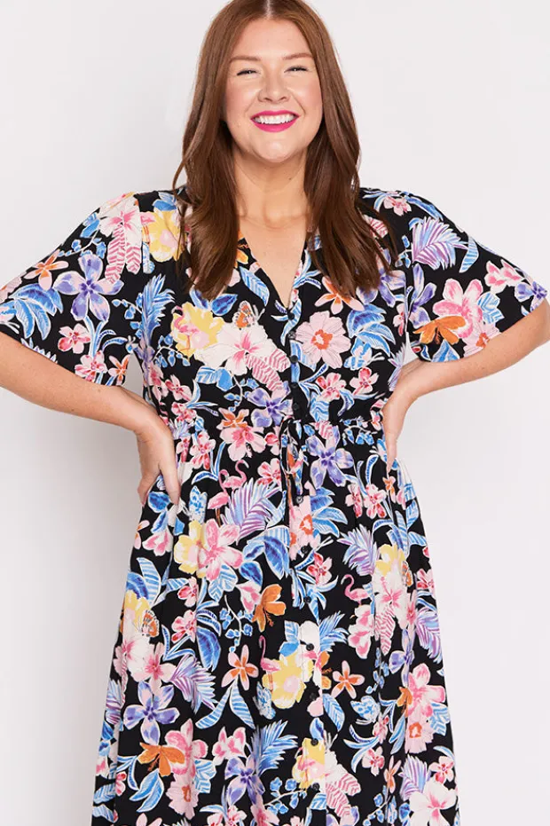 Lorraine Designs Fit & Flare Dresses | Midi Dresses*Michelle Playful Paradise Dress
